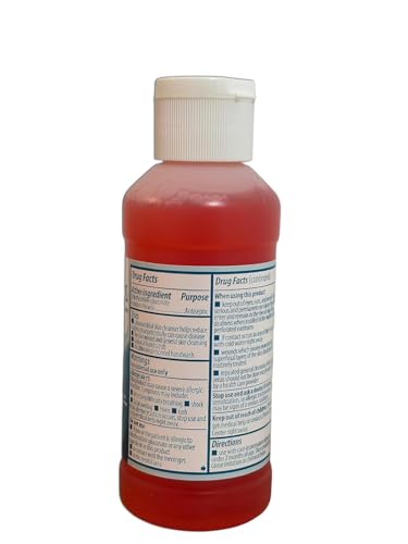 Mölnlycke Hibiclens bottle in hand for easy home use
