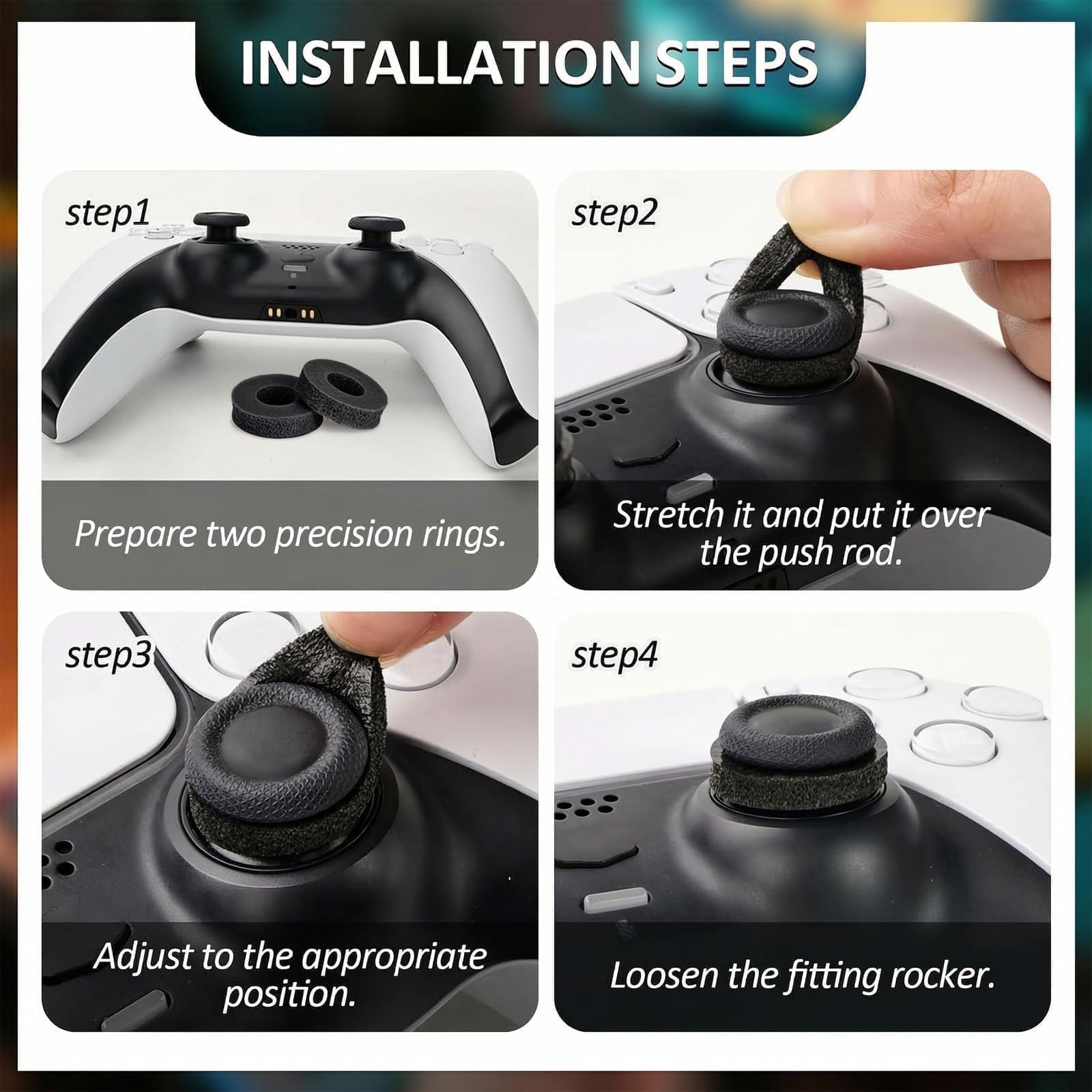 MOLOPPO rings in action during gameplay, delivering steadier control and reduced thumb fatigue.