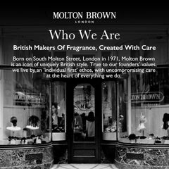 Molton Brown Purifying Shampoo scent with honeysuckle and jasmine enhances routine