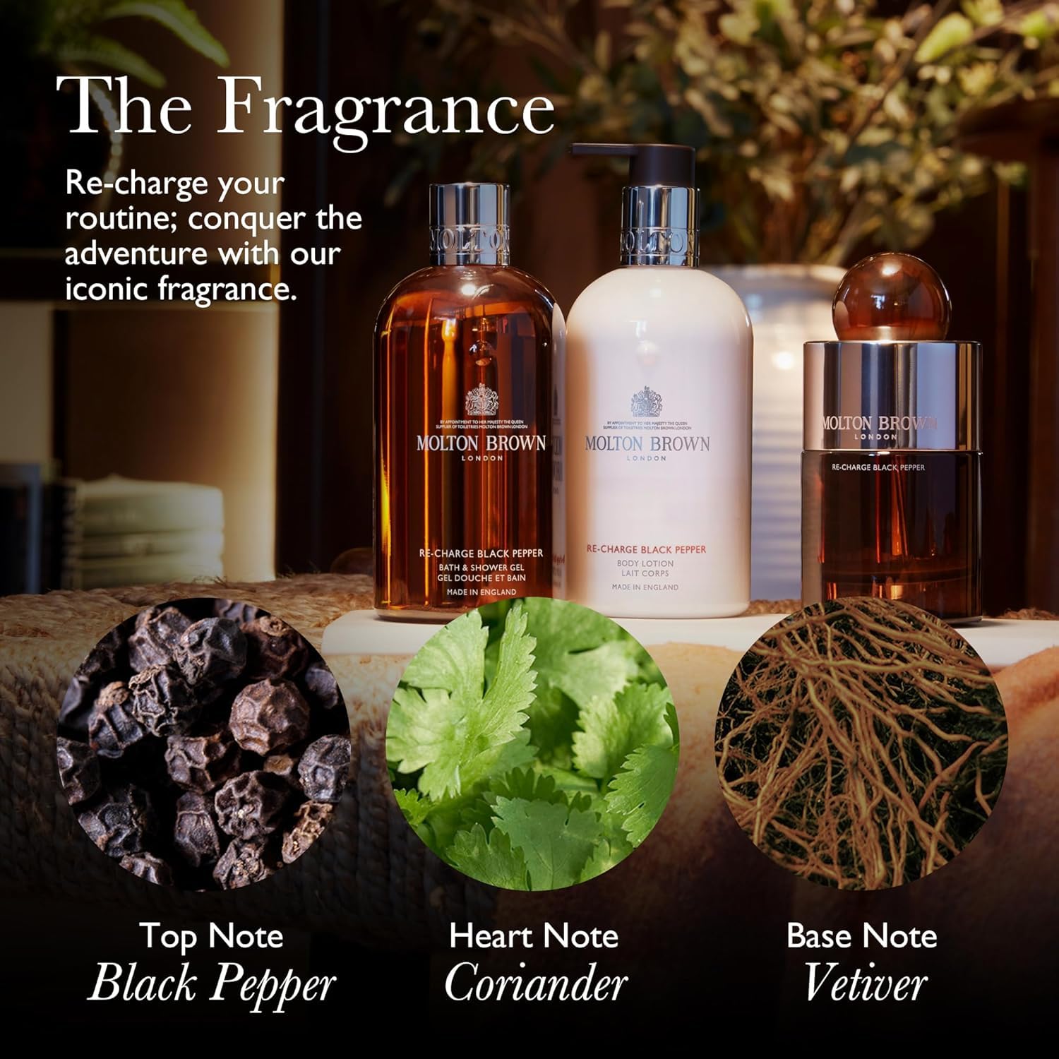 Molton Brown packaging highlights vegan and cruelty-free claims