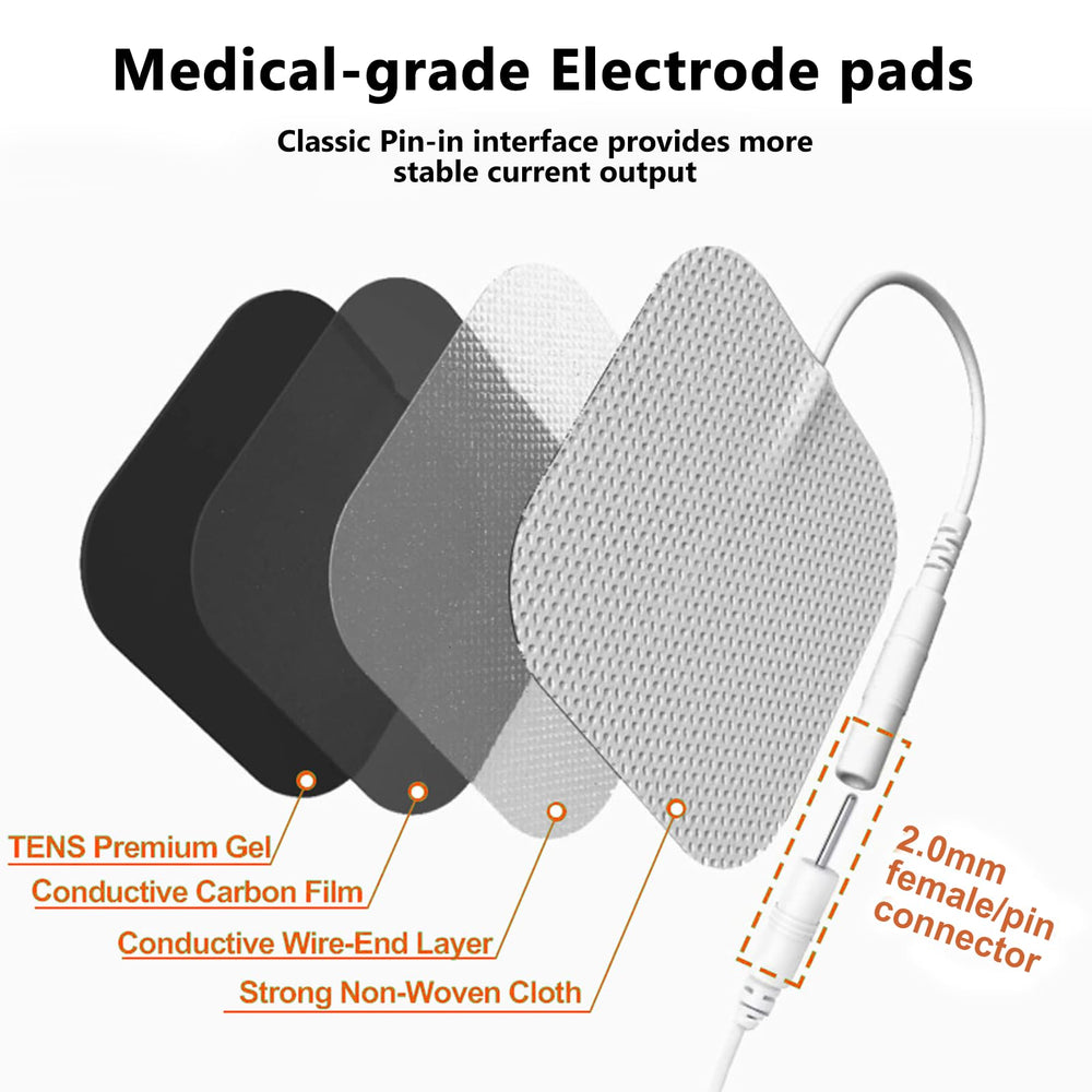 Molufeibe SM Electrodes 24PCS compatible with most TENS models for easy replacement.