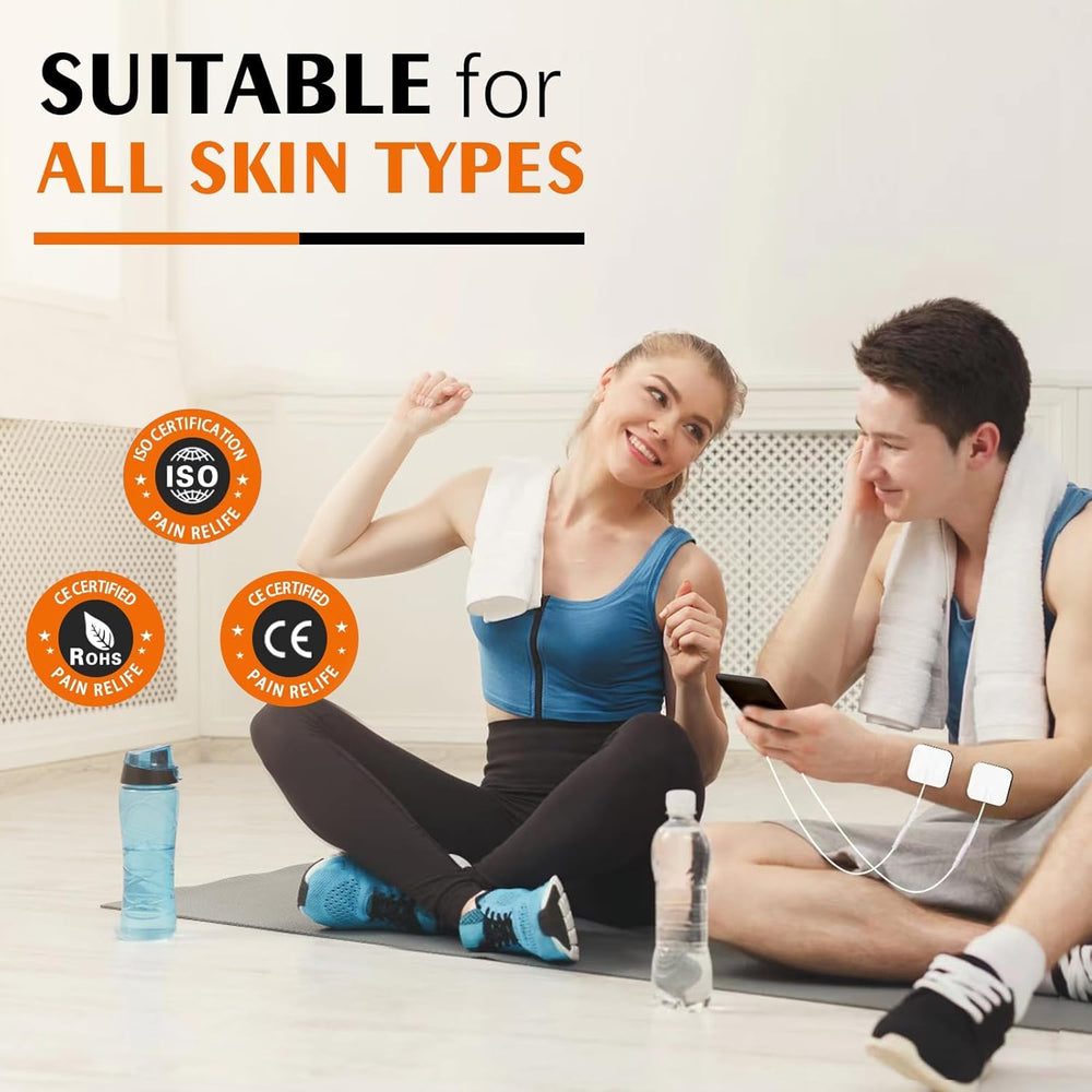 Molufeibe SM Electrodes 24PCS washable pads stay sticky after rinsing.