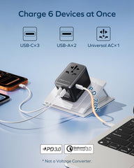 MOMAX 70W PD fast charging GaN front delivers laptop and phone power