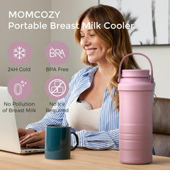 Momcozy 360-degree cooling technology shows even temperature distribution.