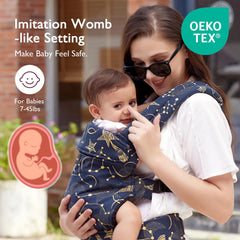 Momcozy Baby Carrier ergonomic design supports comfortable wear