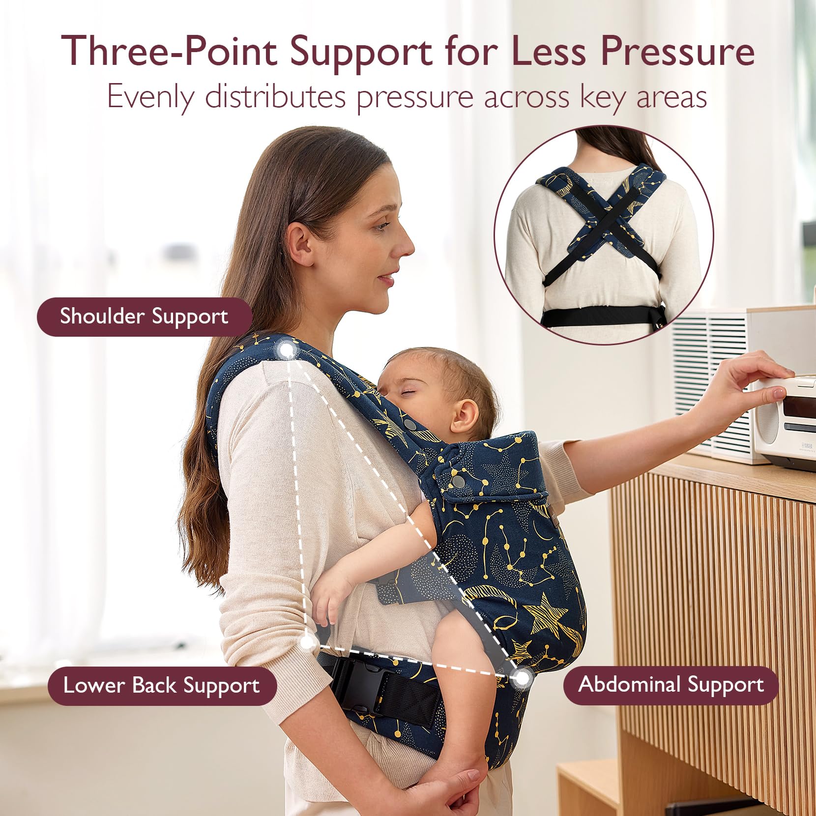 Momcozy hands-free use for daily chores and outings