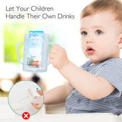 Ergonomic waves on Momcozy pouch holder aid small hands during feeding
