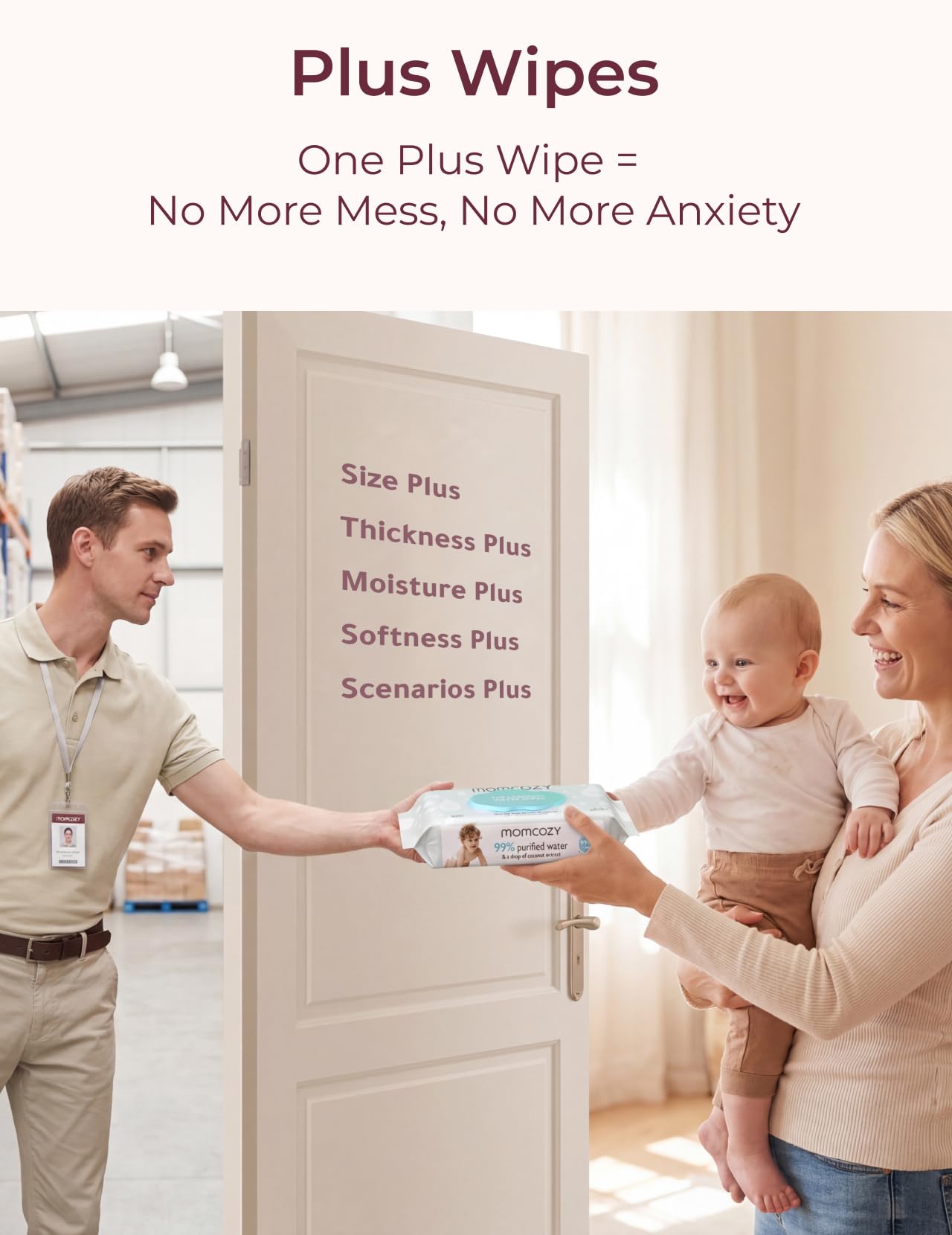 Momcozy baby wipes 8 flip-top packs neatly organized for on-the-go use