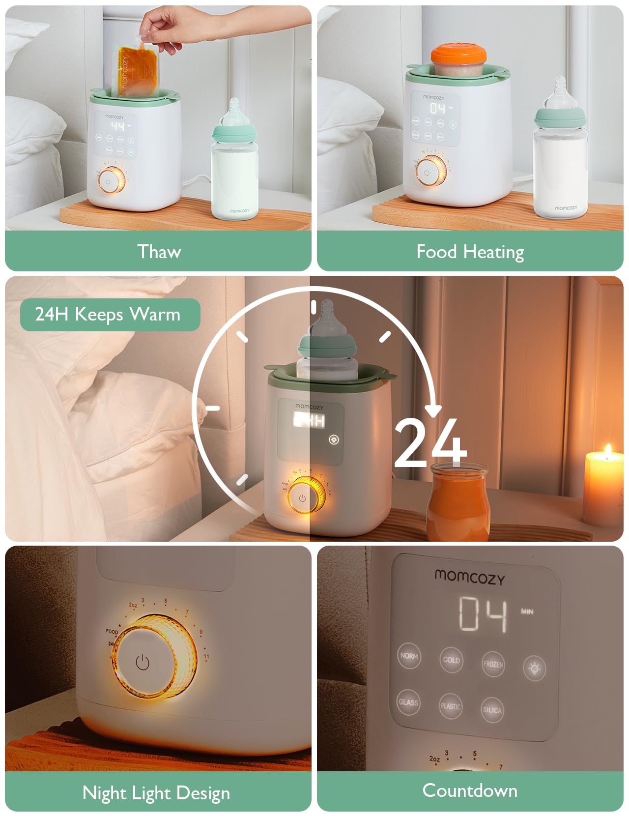 Momcozy warmer compact size fits small nurseries