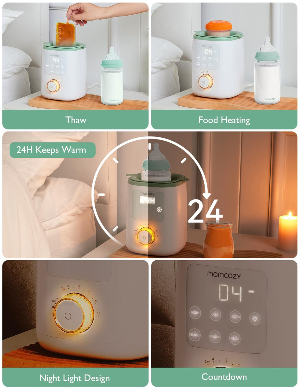 Momcozy warmer compact size fits small nurseries