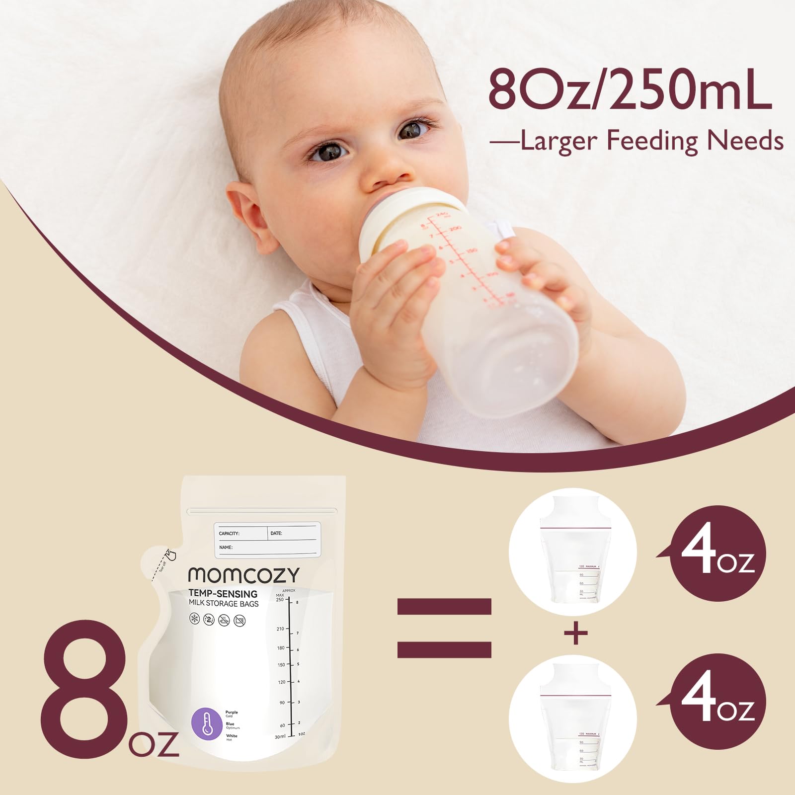 Momcozy BPA-free bag minimizes contamination during handling.