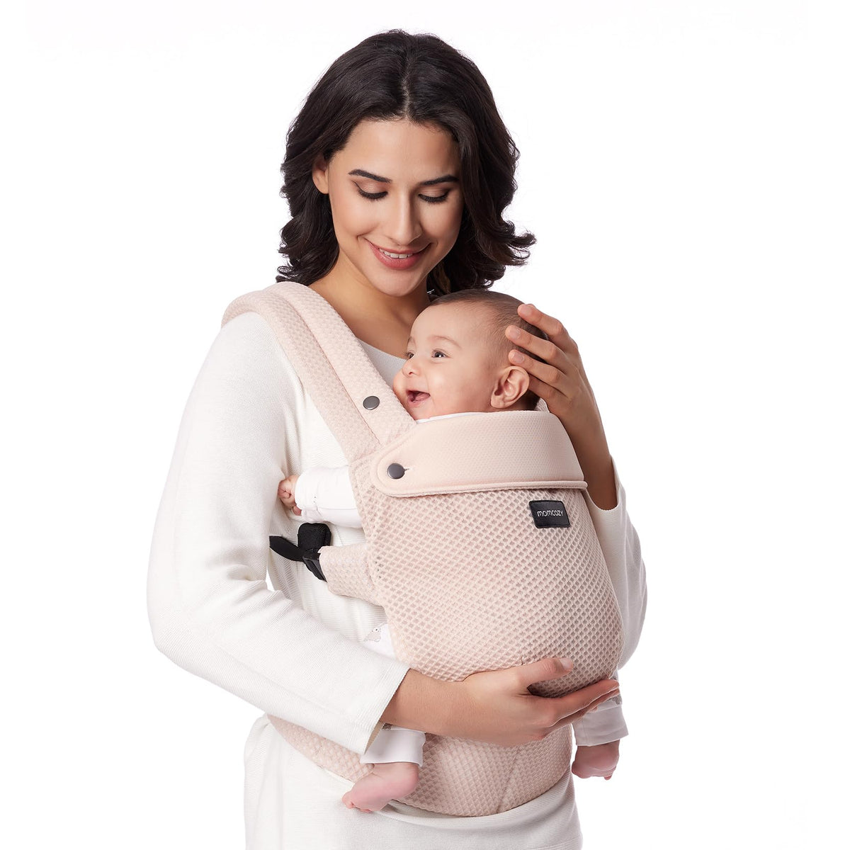 Momcozy breathable mesh carrier with air mesh panel for cooler carry on hot days