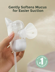 Momcozy BreezyClear Pro 2-in-1 design for gentle mucus loosening and suction