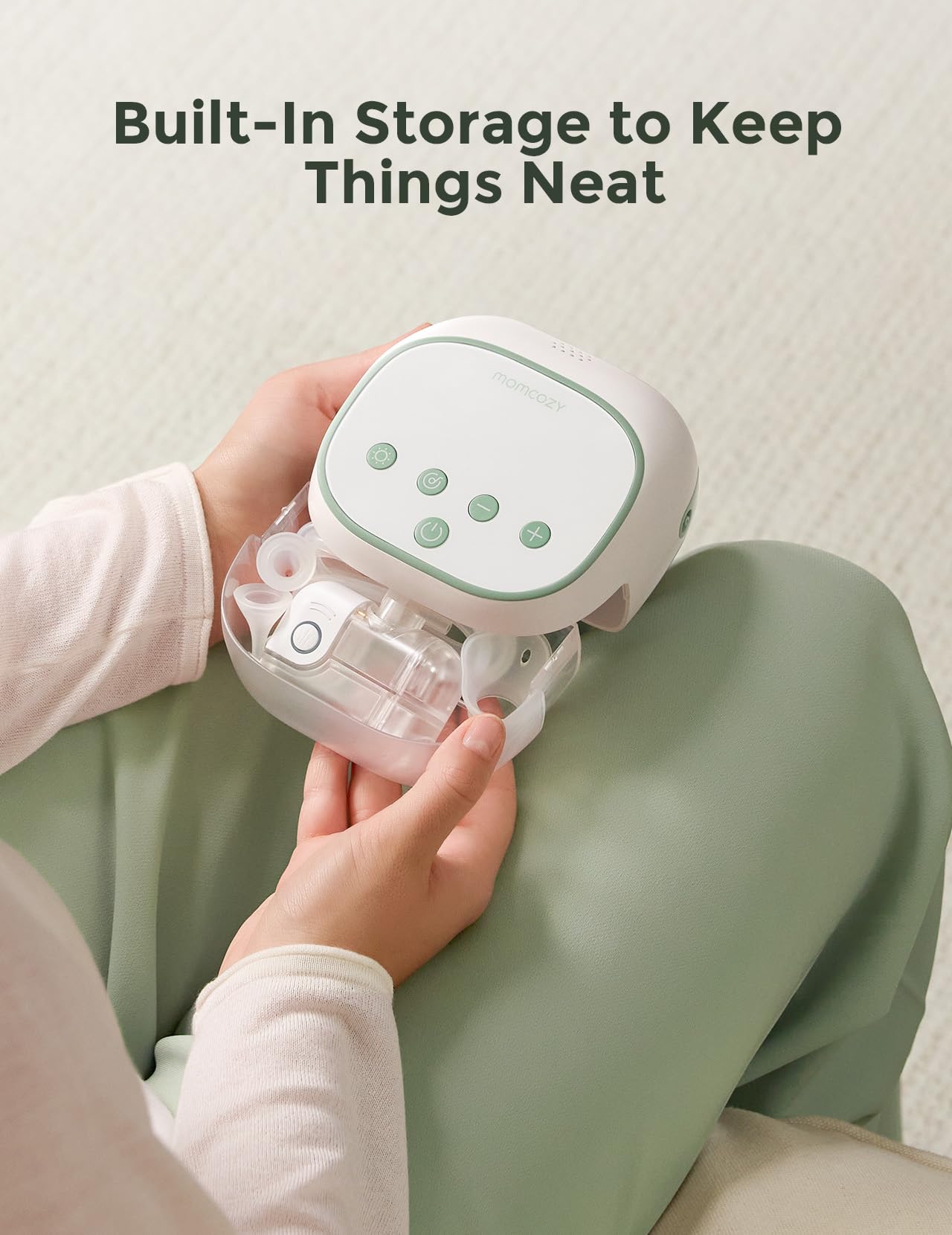 Momcozy BreezyClear Pro low-noise operation with soothing sounds
