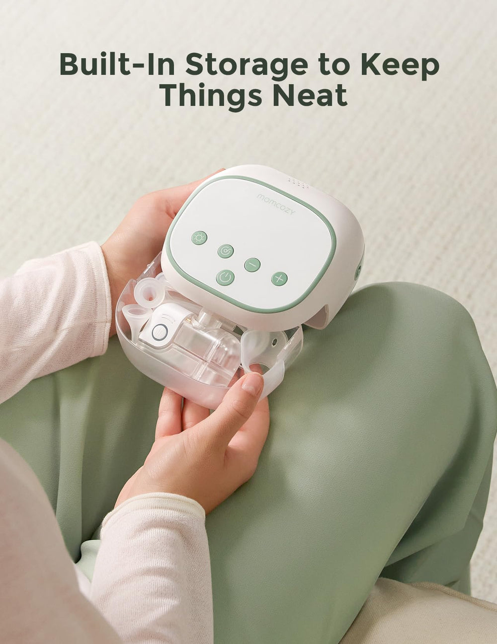 Momcozy BreezyClear Pro low-noise operation with soothing sounds