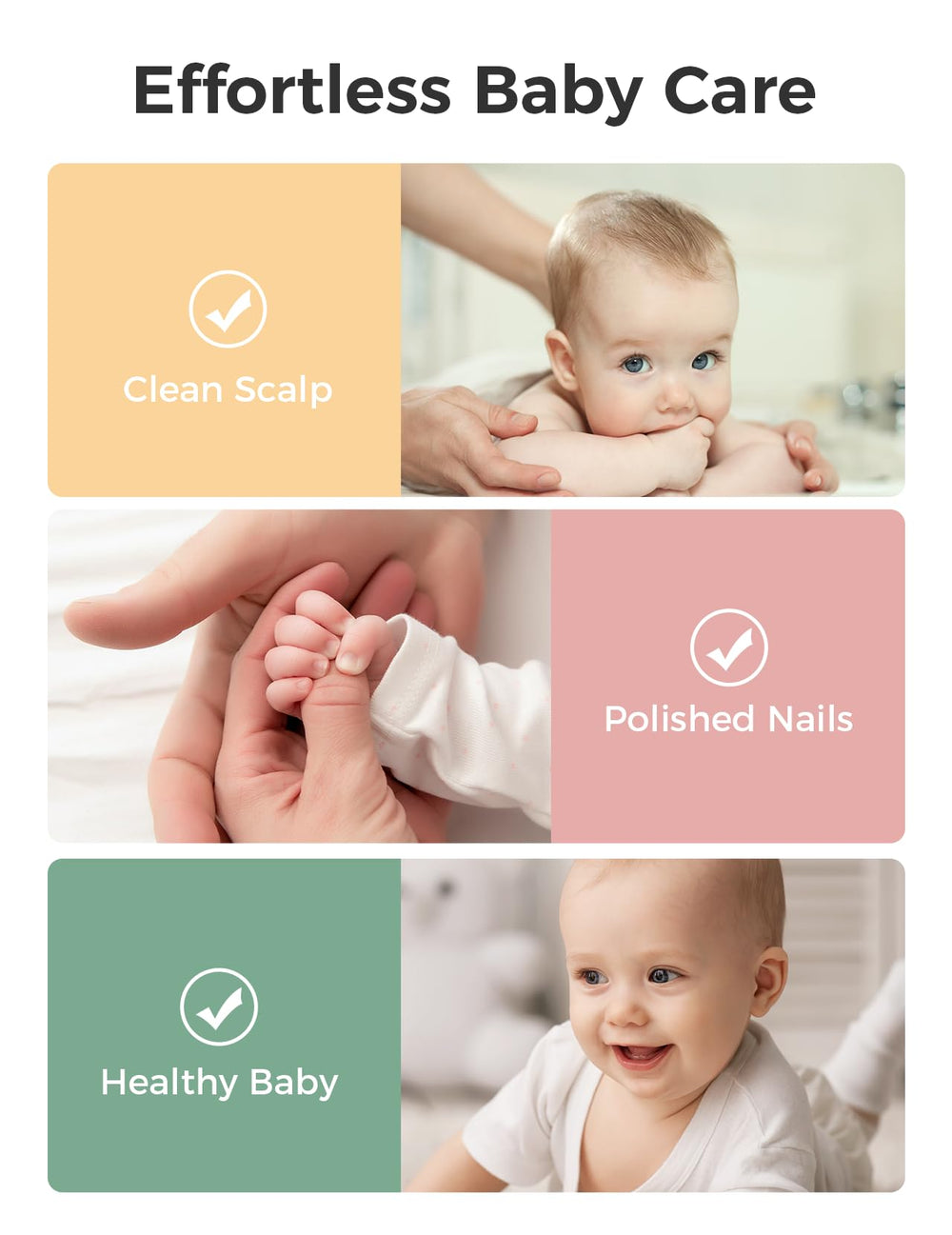 Momcozy Core cradle cap brush supports gentle scalp care