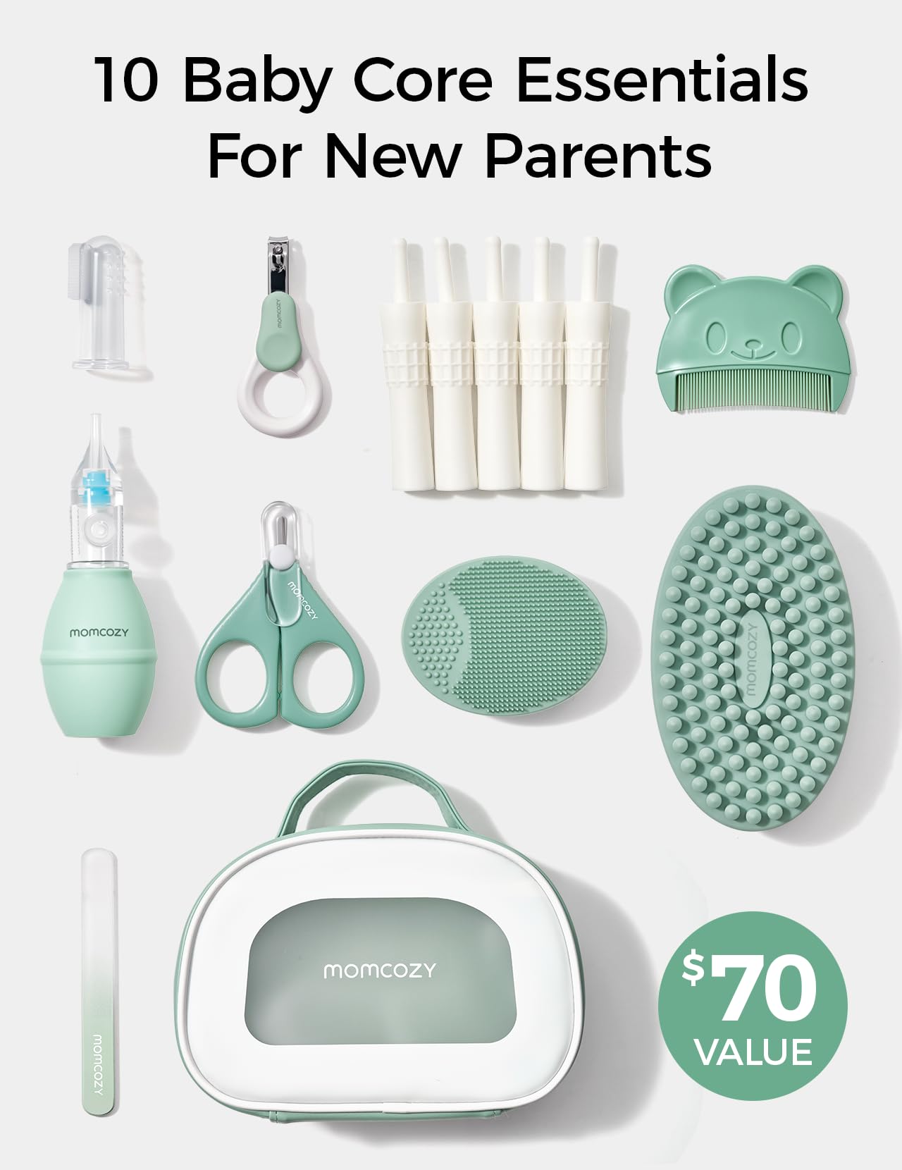 Momcozy Core nail scissors provide precise trimming for tiny baby nails