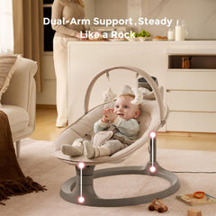 Momcozy dual-arm support swing for enhanced stability during use