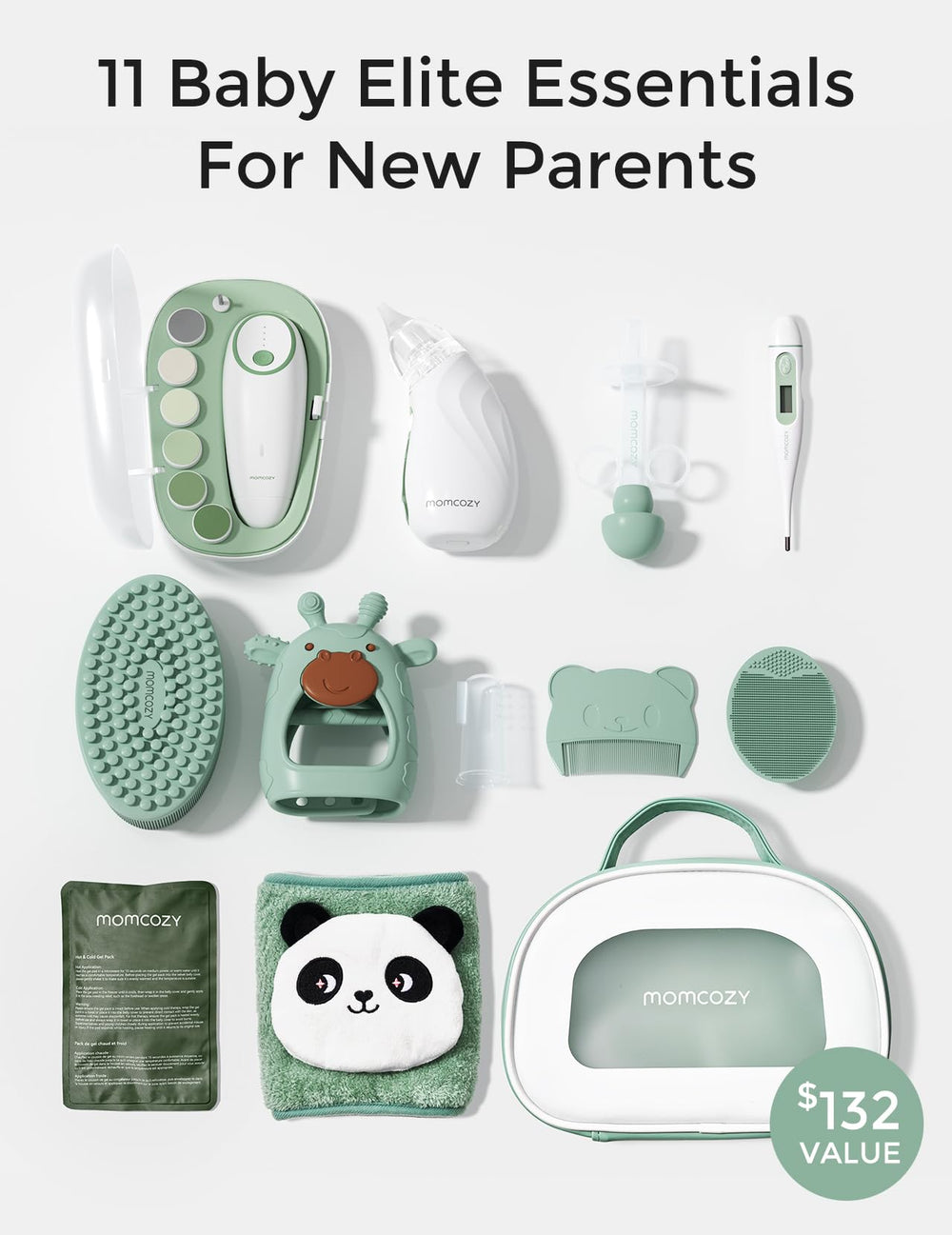 Momcozy Elite Kit nasal aspirator with BPA-free tip for quiet cleaning