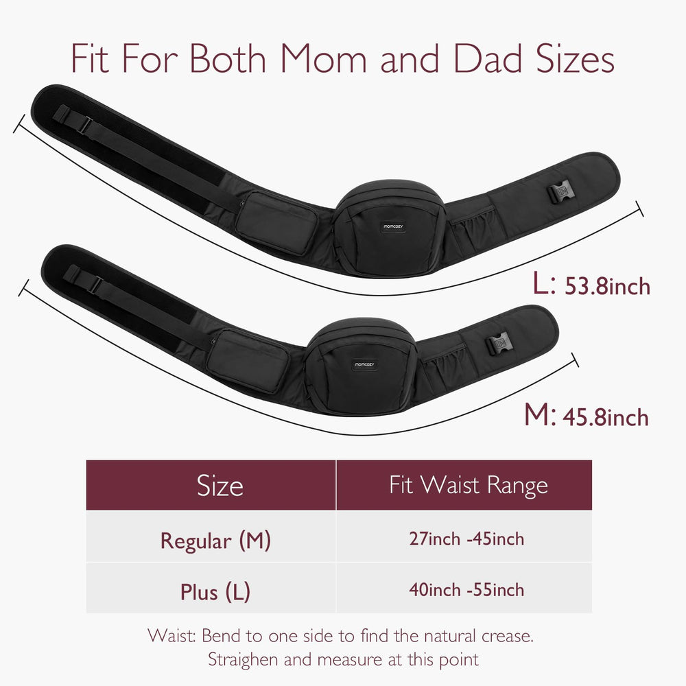 Momcozy hip seat is lightweight and easy to carry during daily outings