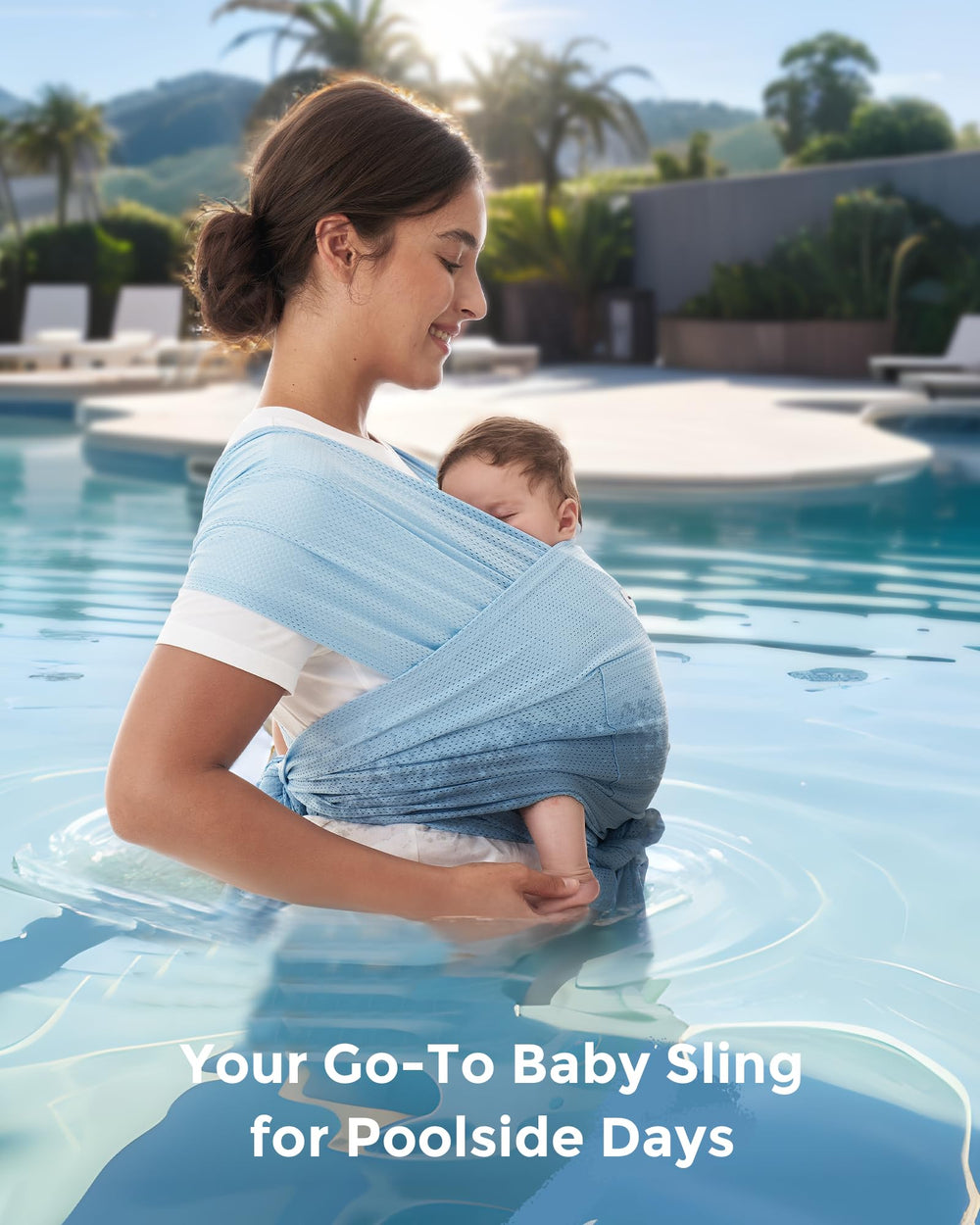 Momcozy Lightweight baby carrier keeps infant snug and cool.