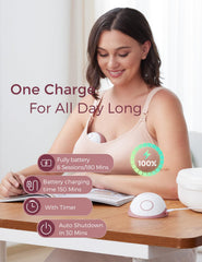 Momcozy M6 stand-up milk bowl supports spill-free milk transfer after pumping.