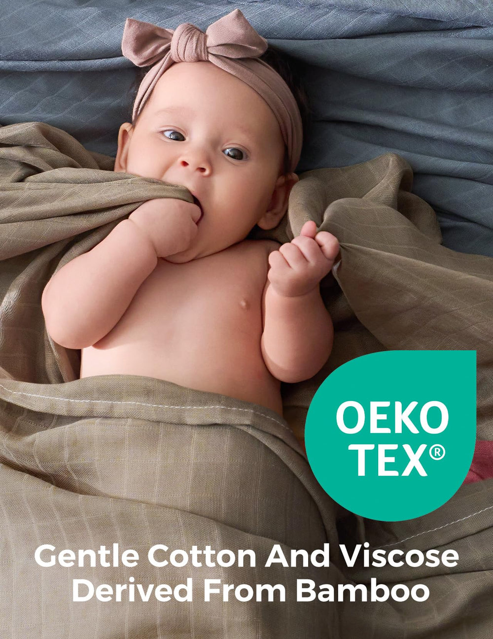 Momcozy muslin swaddle blanket with nursery-ready designs to suit stylish spaces