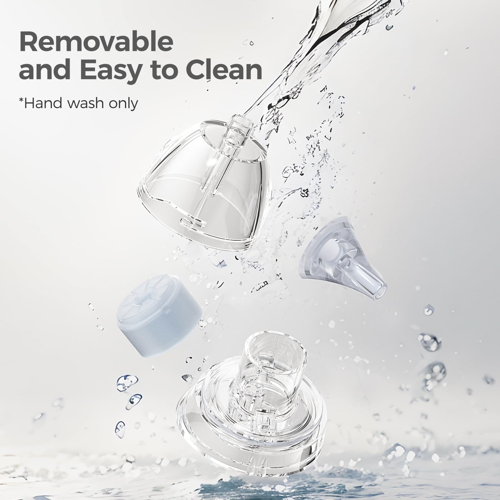 Momcozy cleaning process shows easy washing and maintenance.