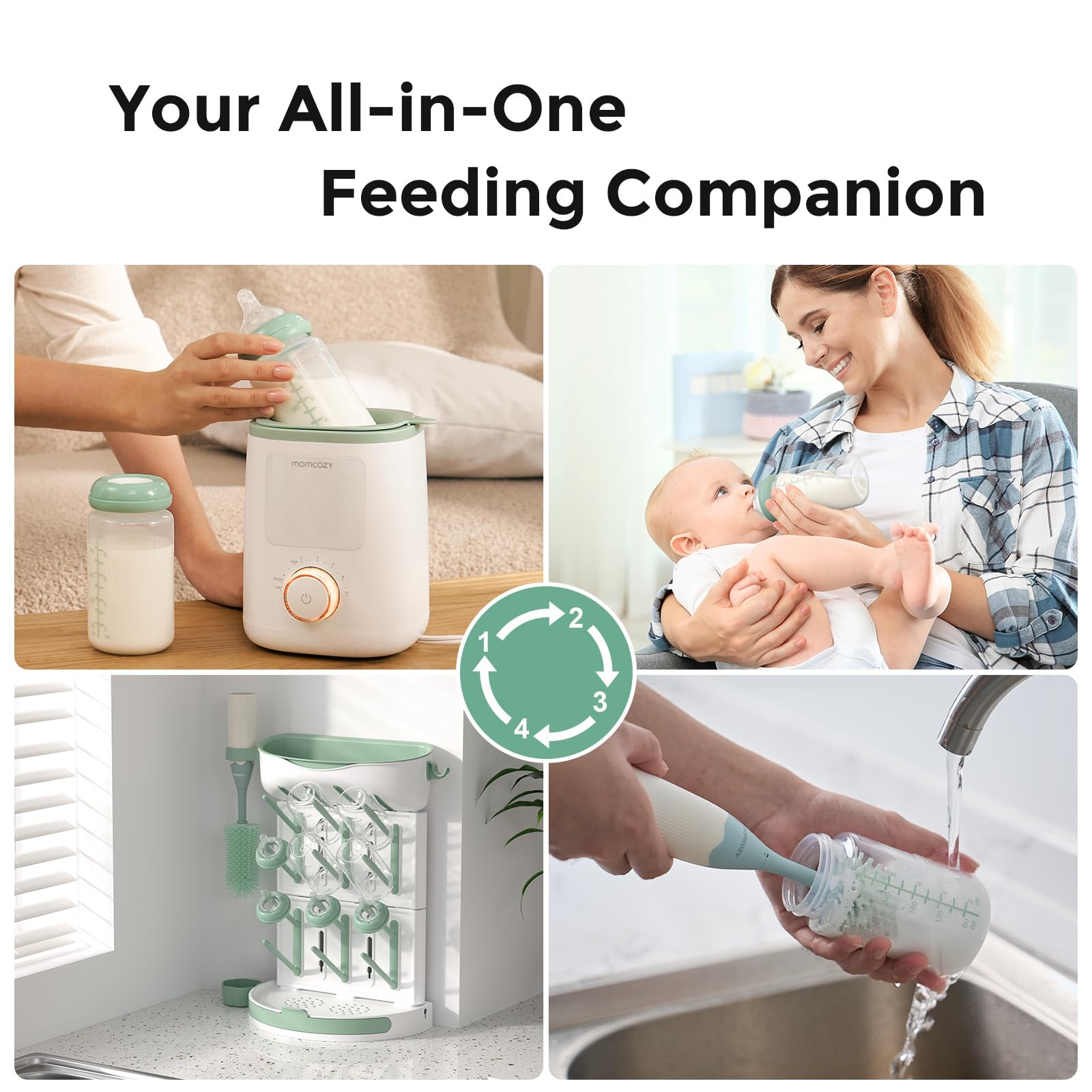 Momcozy bottle is dishwasher safe for easy cleaning.