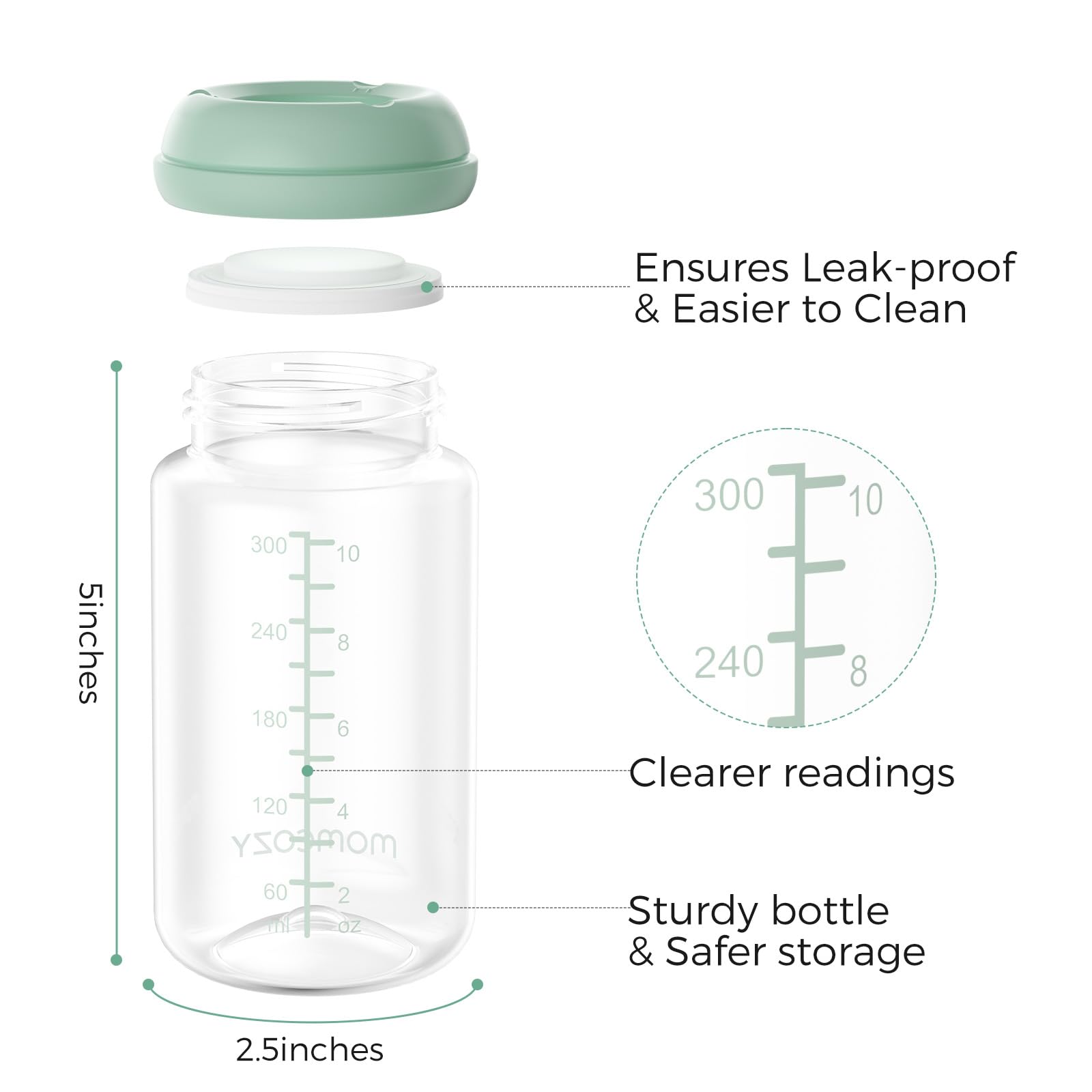 Momcozy flat lid design supports thorough cleaning with no hidden gaps.