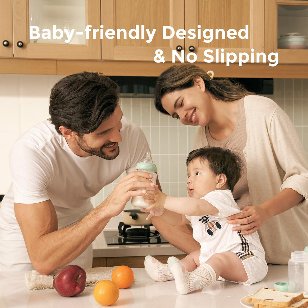 Momcozy all-in-one feeding solution for warming, storing, and feeding.