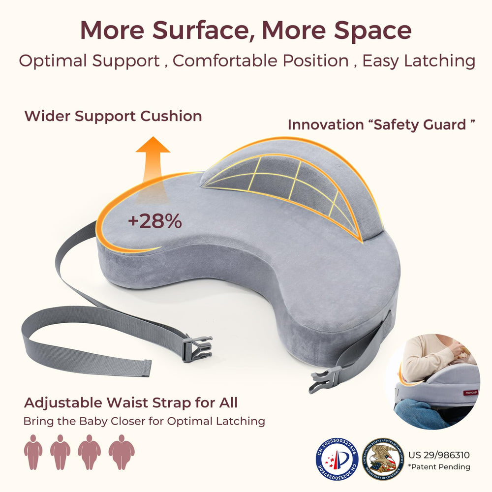 Momcozy pillow includes a dustproof liner to maintain freshness