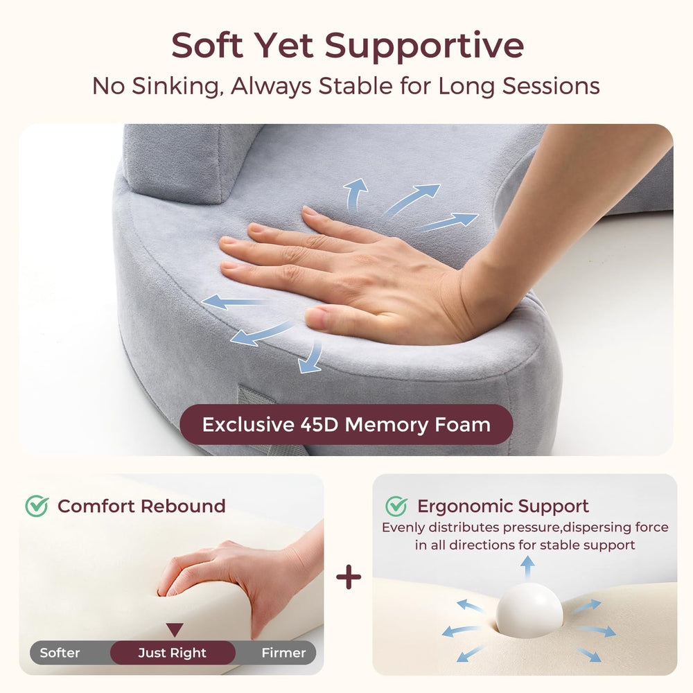 Momcozy nursing pillow with machine-washable cover for easy care