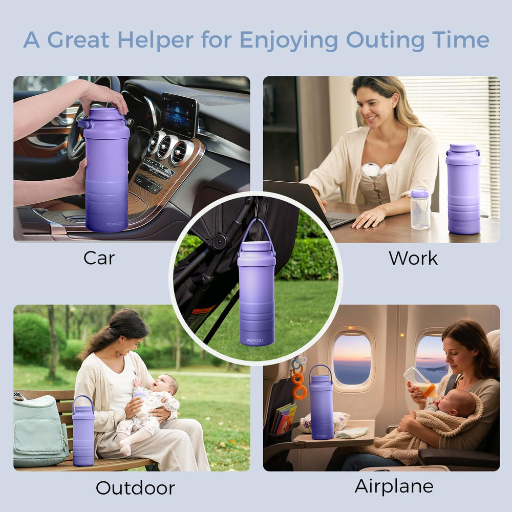 Momcozy accessory set with extra nipples and storage bottles promotes flexible feeding