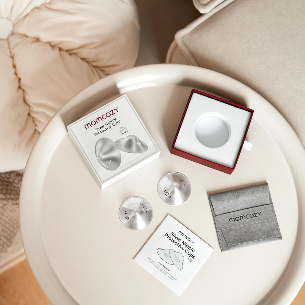 Momcozy packaging and care instructions for repeated, gentle use.