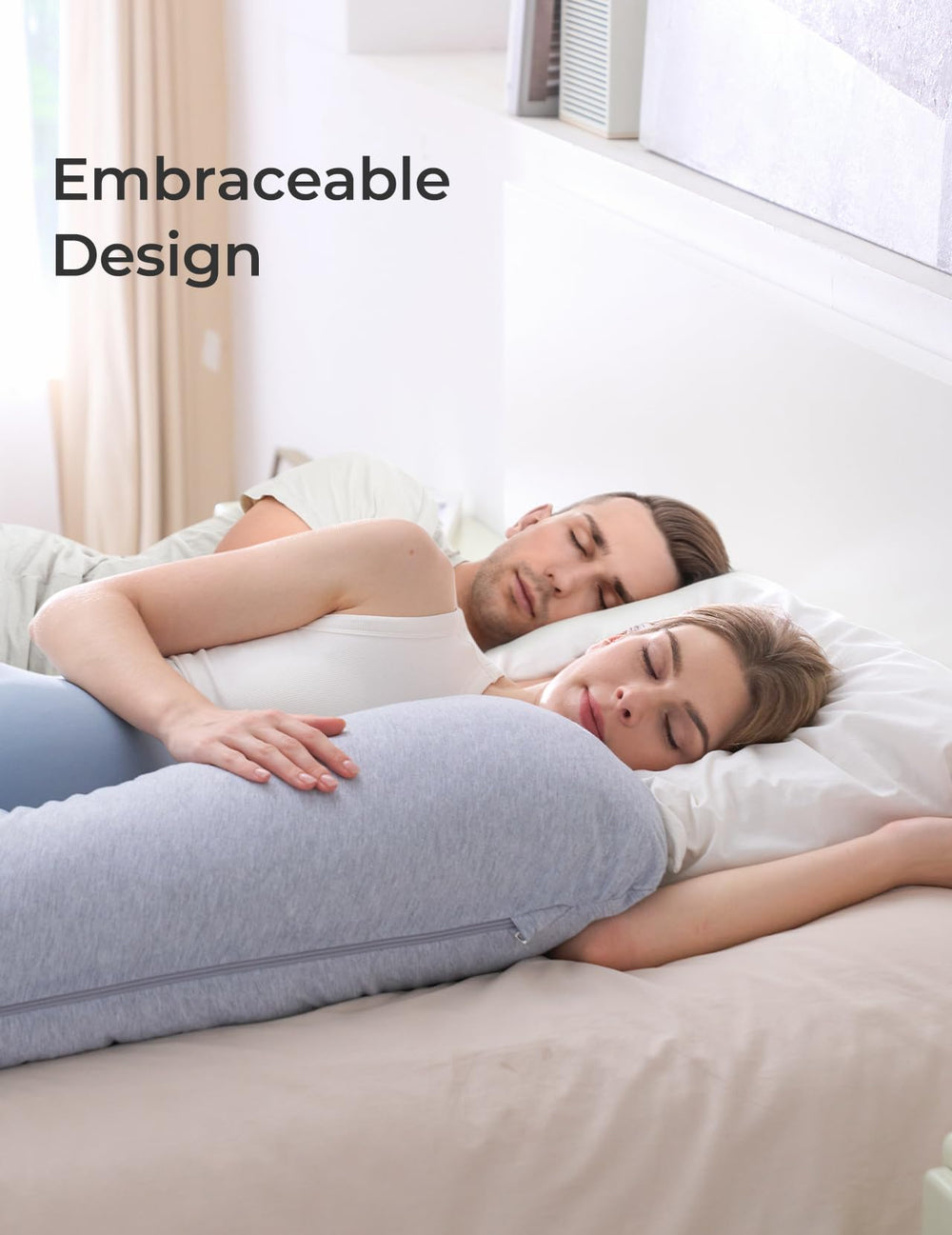 Momcozy side-sleep relief supports comfort during daily lounging