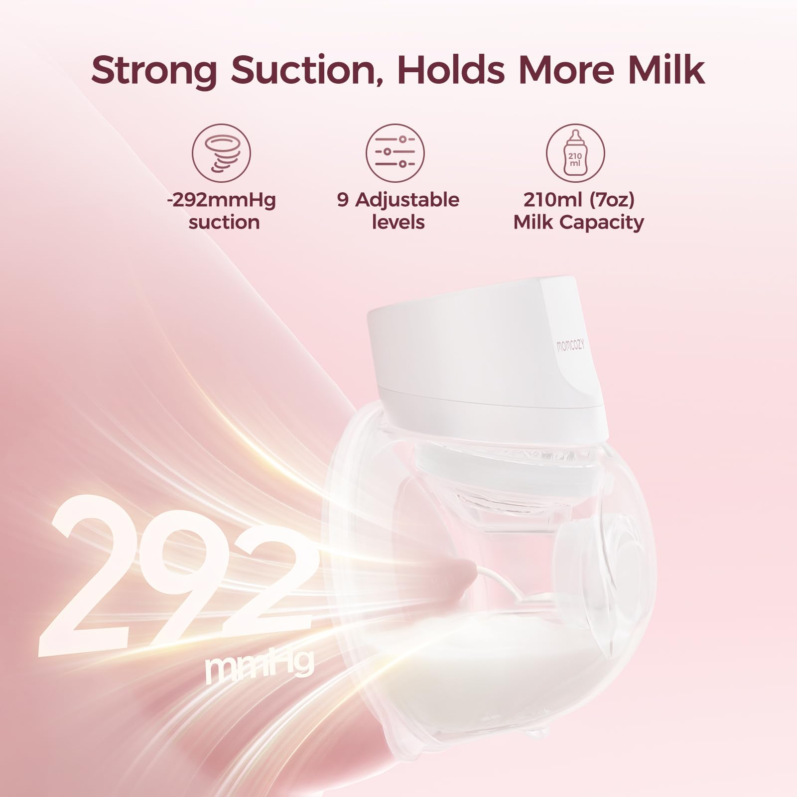 Momcozy S12 Pro whisper-quiet pump with compact design for discreet use