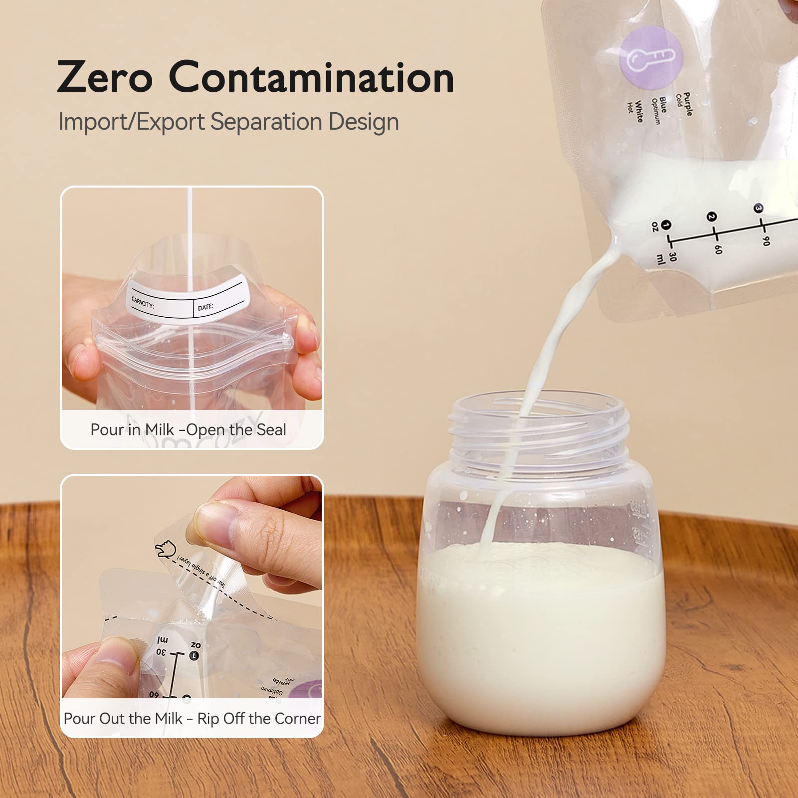 Momcozy separation design to protect milk during transfer