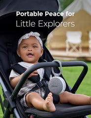 Momcozy stroller clip sound machine attaches to stroller for on-the-go peace.