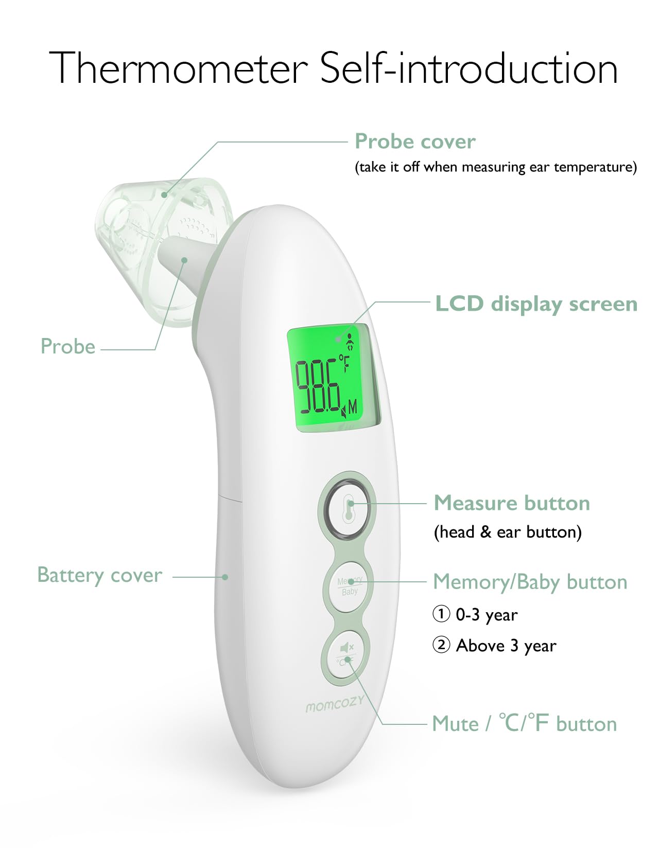 Momcozy silent mode enables discreet measurements at night.