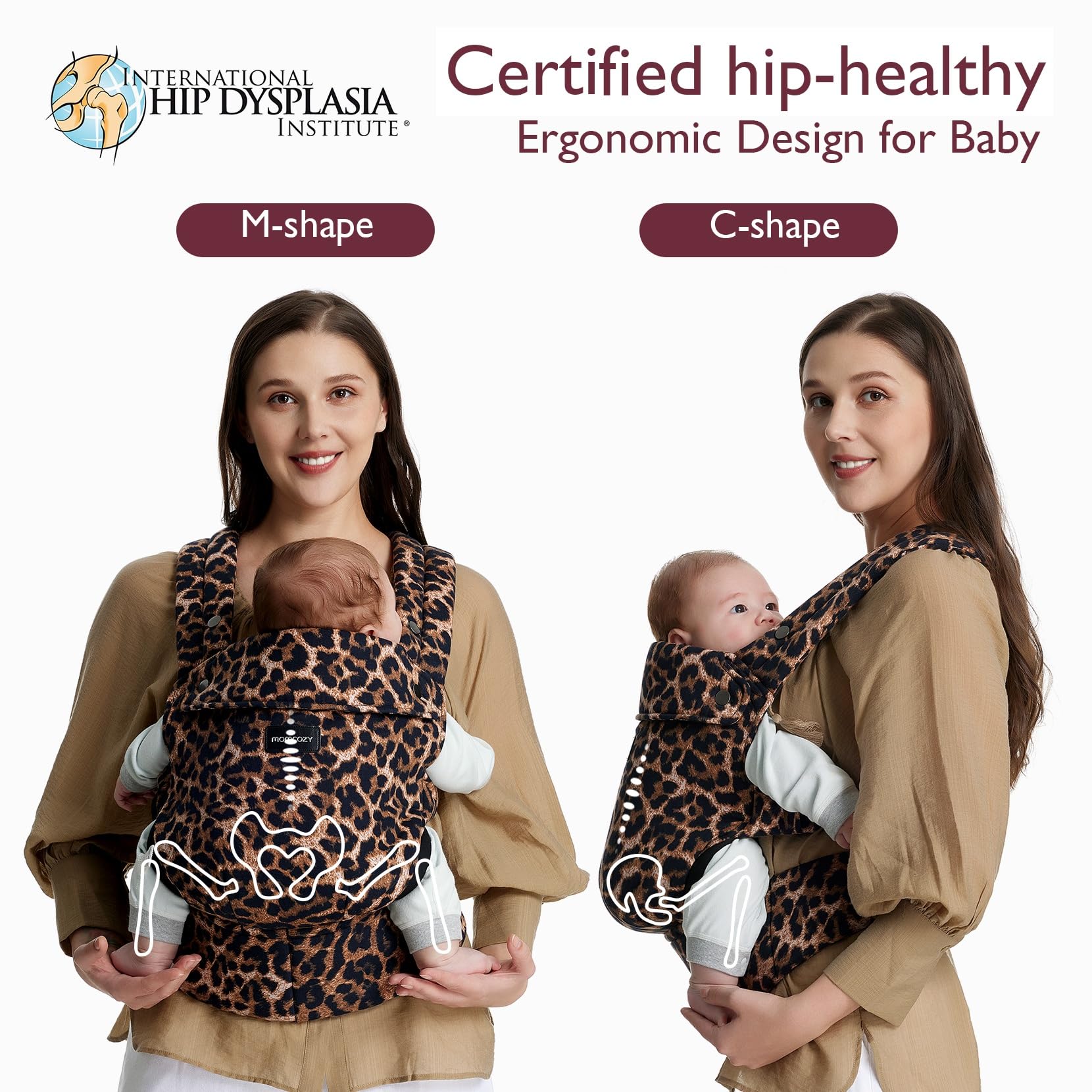 Momcozy three-size adjustable positions fit newborn to toddler growth.