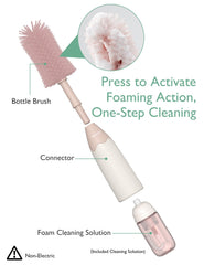 Momcozy ultra-soft silicone bristles deliver gentle bottle cleaning