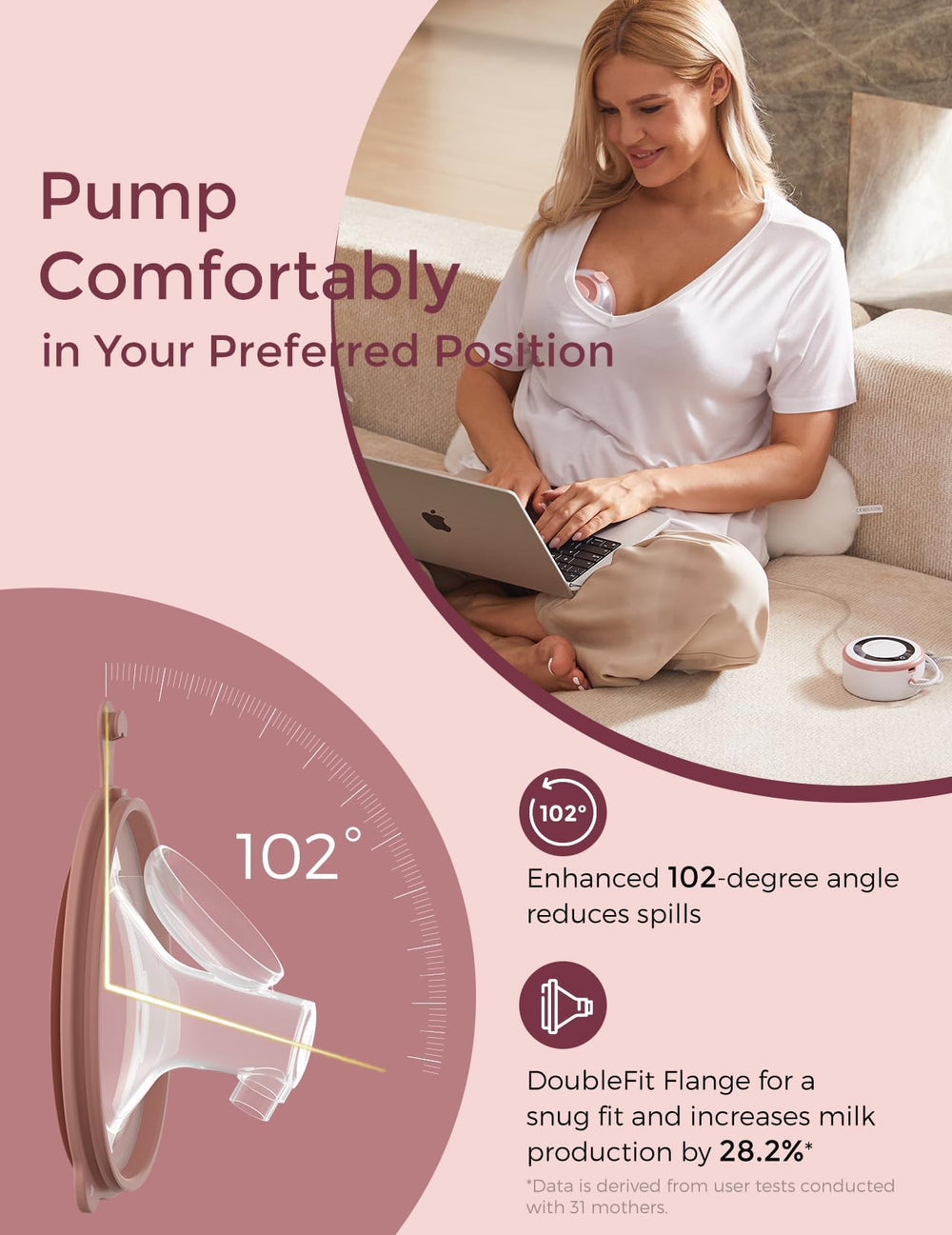 Transparent 7.8 oz milk collector for easy milk monitoring
