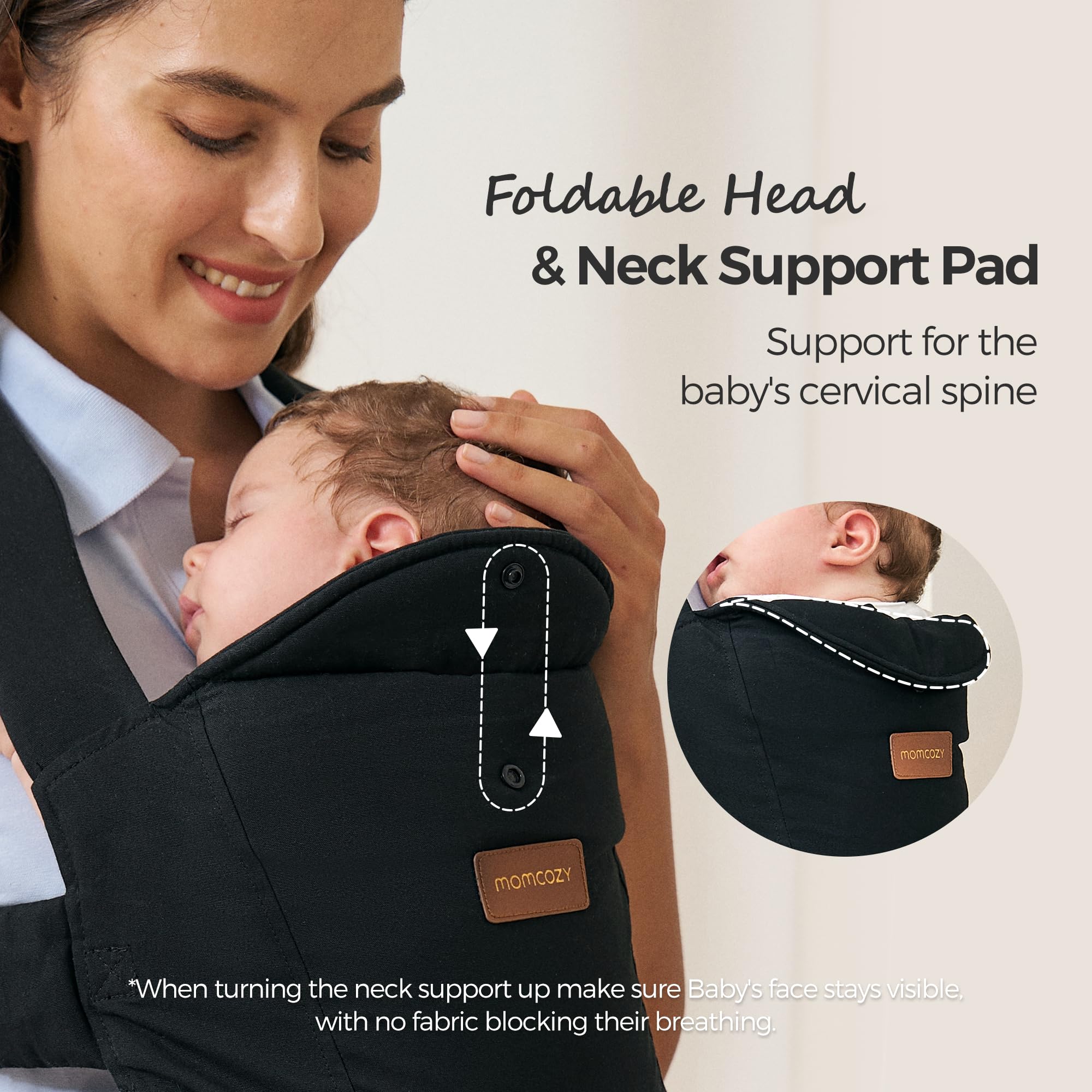 Momcozy WeeSnug lightweight daily-use carrier for busy parents on the go