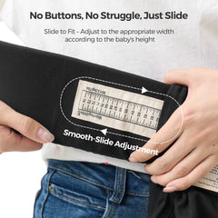 Momcozy WeeSnug with lumbar support reduces strain during long wear