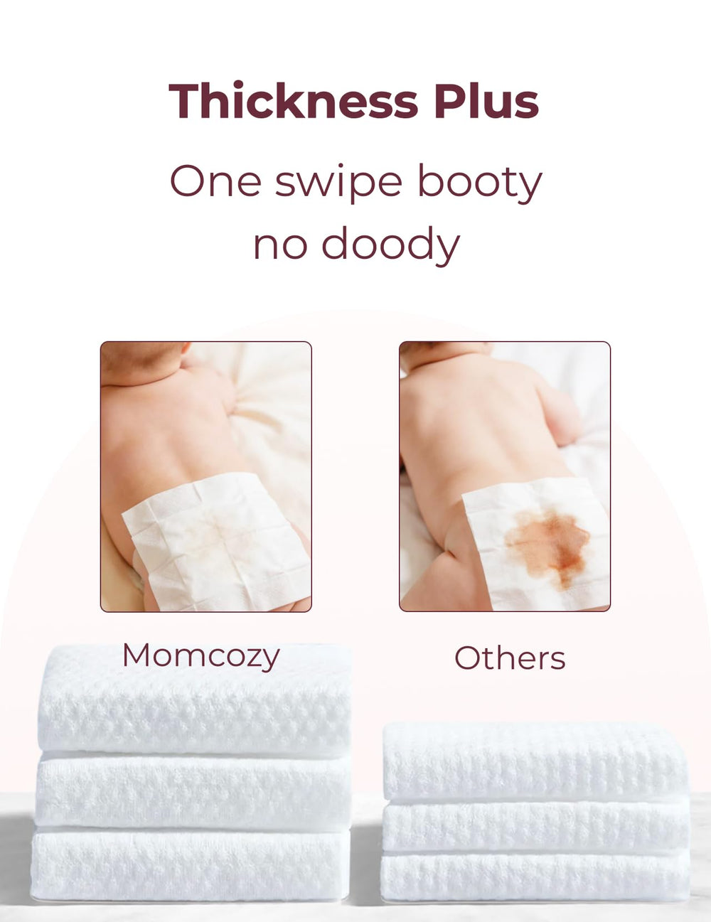 Momcozy wipes 99 percent water-based formula for gentle cleansing