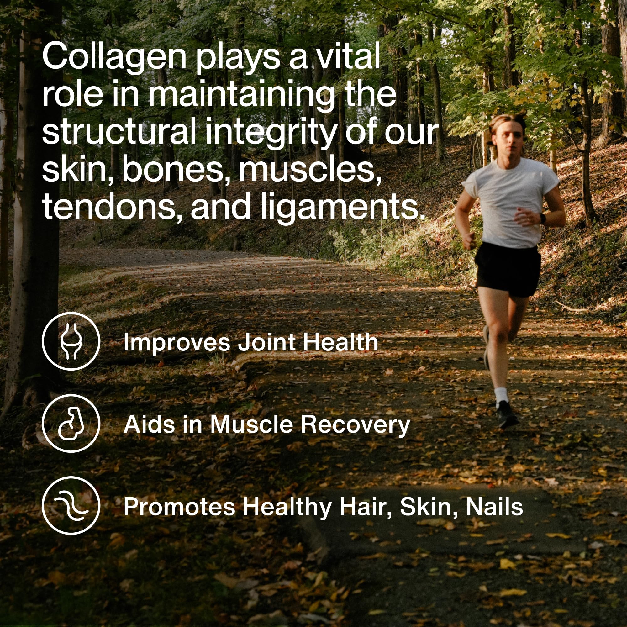 Momentous collagen powder being stirred into a drink for versatile use