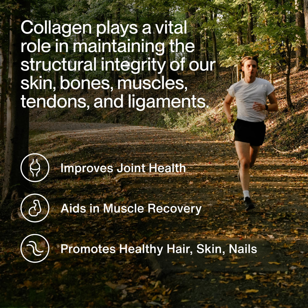 Momentous collagen powder being stirred into a drink for versatile use