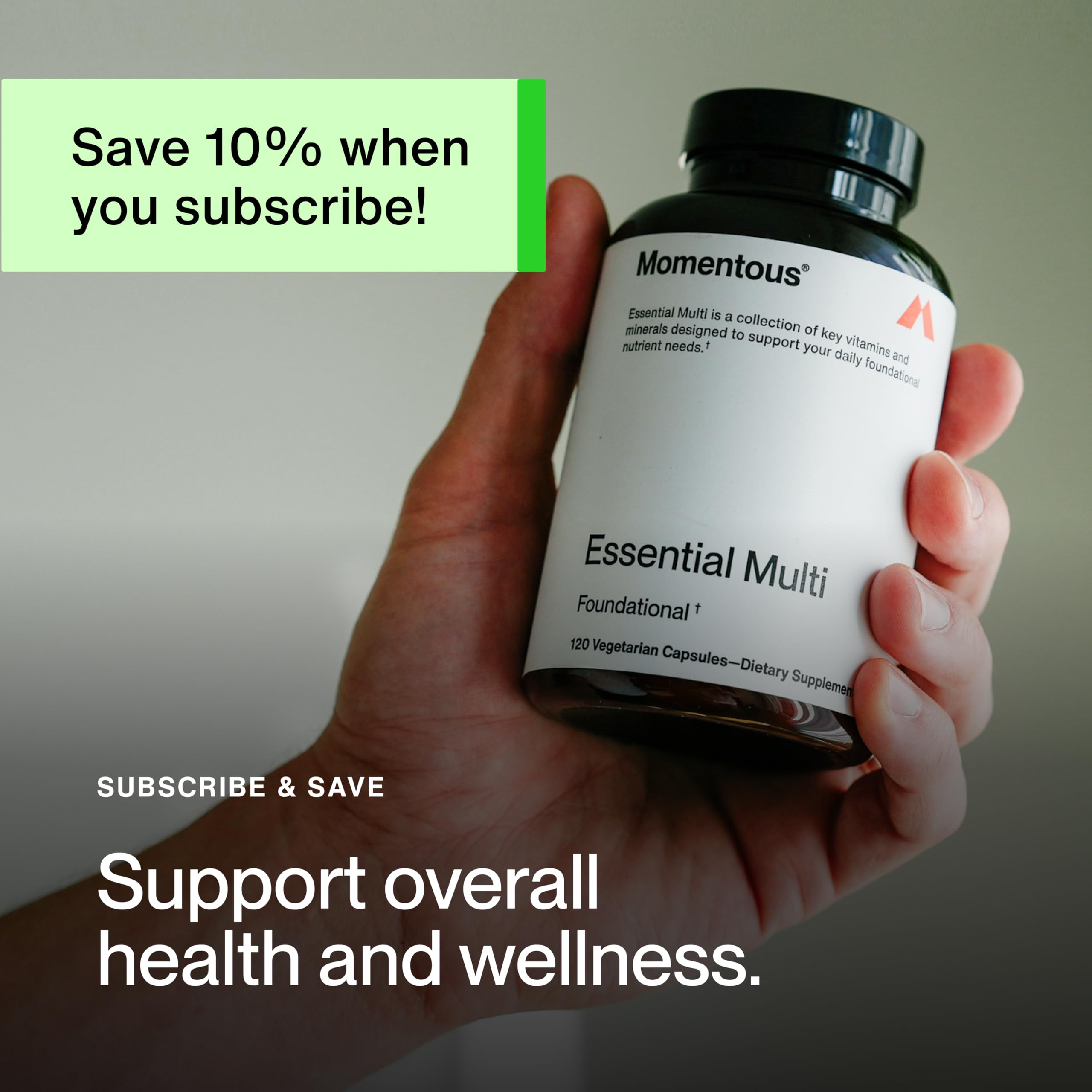 Momentous multivitamin supports immune function with key micronutrients.