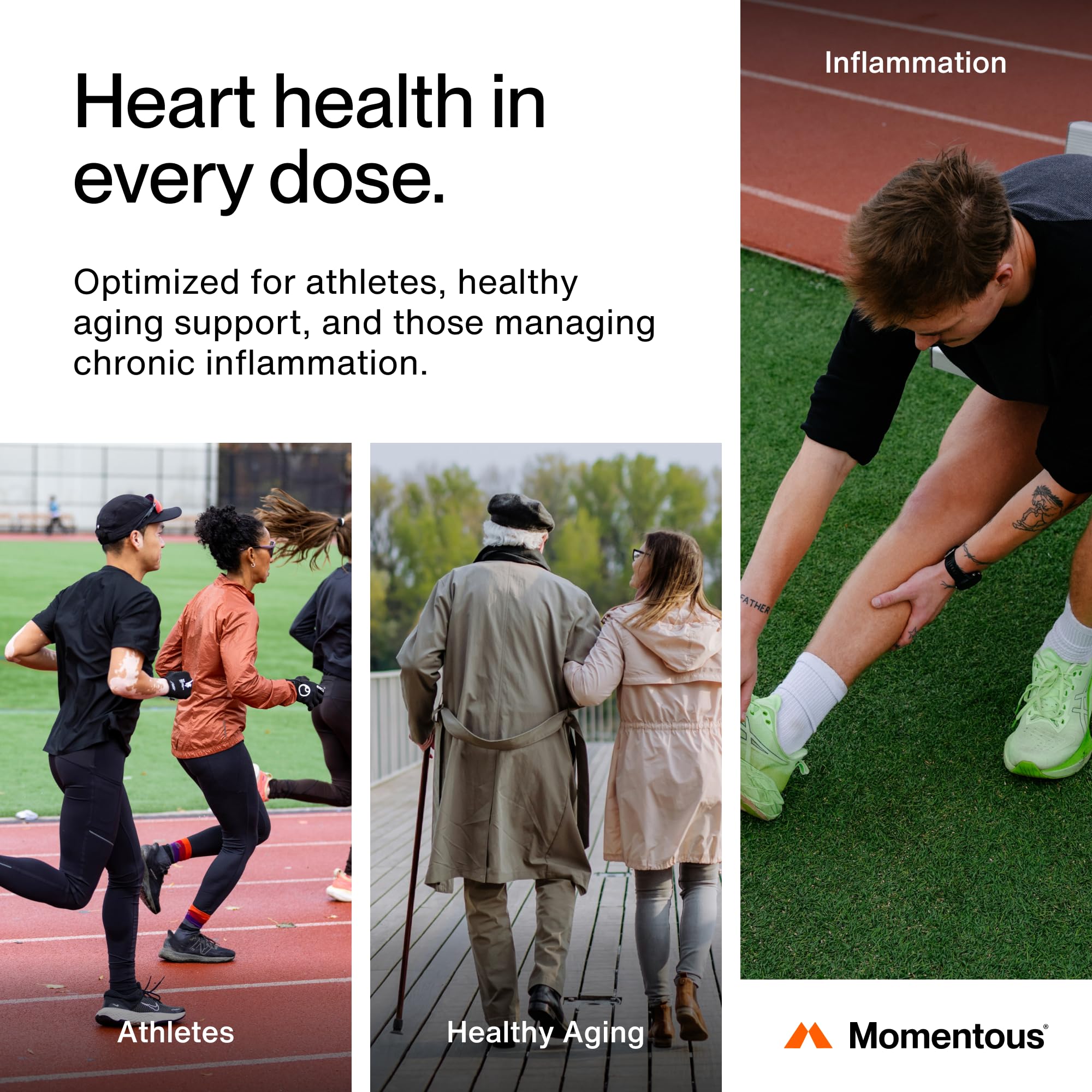 Momentous Omega-3 badge confirms non-GMO ingredients for clean, transparent nutrition